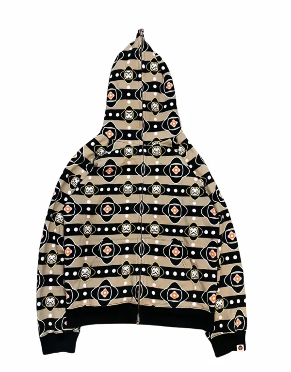 Bape x Kaws Baby Milo Monogram Full Zip Hoodie-MULTI