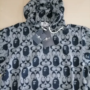 Bape X Coach Hoodie-GRAY