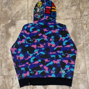 Bape x Kid Cudi Tiger Full Zip Hoodie-PURPLE