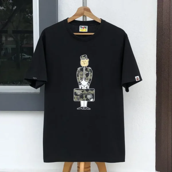 BAPE x Porter Stand Tee Black Short Sleeve