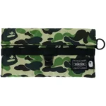 Bape x Porter ABC Camo Long Wallet Green