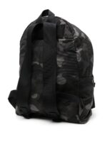 A BATHING APE® logo-patch camouflage-print backpack-GRAY