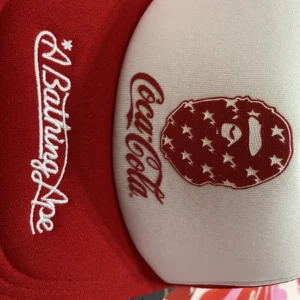 BAPE x Coca Cola Mesh Cap Red