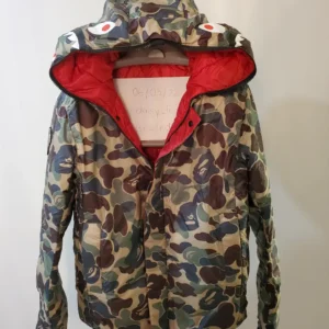 BAPE X CANADA GOOSE x CONCEPTS CROFTON HOODY (Red/Camo)