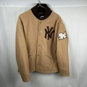 Bape x Neighborhood “Bro.Hood” Wool Jacket-BEIGE