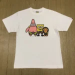 Bape x SpongeBob Squarepants Bob Milo Tee-WHITE