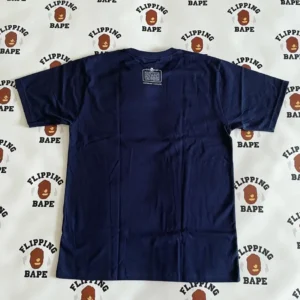 BAPE X COACH COLLEGE TEE NAVY