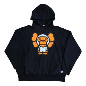 Bape x Kaws Milo Hoodie-BLACK