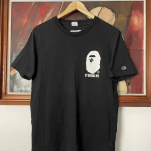 BAPE x Champion Rare Streetwear Hype Tee-BLACK