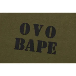 BAPE x OVO Stencil Logo Tee Olivedrab