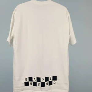 Bape x Neighborhood NBHD T-Shirt-WHITE