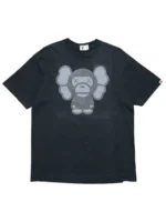 Bape x Kaws Baby Milo Tee-BLACK