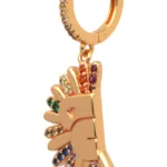 BAPE BAPY BAPE STA SMALL EARRINGS LADIES-GOLD