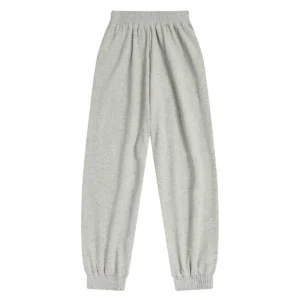 BAPE BAPY LACE-PATCHED SWEATPANTS LADIES-GRAY
