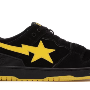 BAPE A Bathing Ape Sk8 Sta Black Electric-Yellow