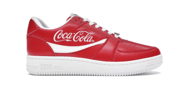 A Bathing Ape Bape Sta Low Coca-Cola-Red