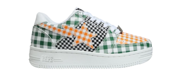 Bapesta Low 'Gingham - Green'