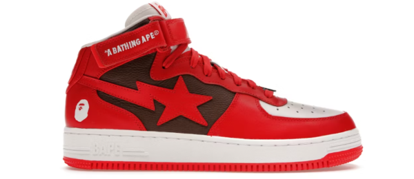 A Bathing Ape Bape Sta Mid-Red