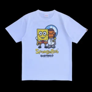 Bape x SpongeBob SquarePants Bob Milo Tee-WHITE