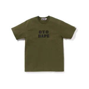 BAPE x OVO Stencil Logo Tee Olivedrab