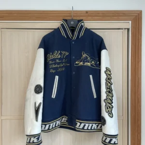 Bape x Unkle x Futura Varsity Jacket-BLUE