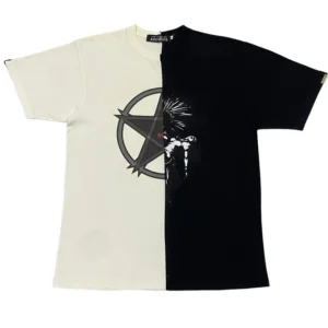 Bape X Neighborhood Split logo Tee-BLACK