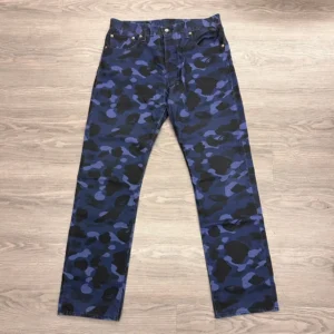 BAPE x Levi's Color Camo pant-blue