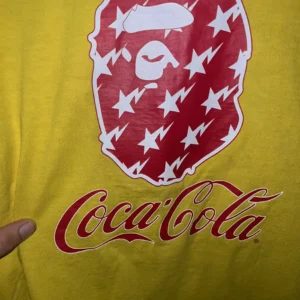 BAPE x Coca-Cola Long Sleeve Tee-YELLOW