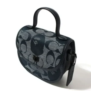 Bape X Coach Mini Top Handle Saddle Ladies