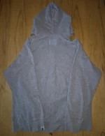 A Bathing Ape Bape x Kaws hoodie-GRAY