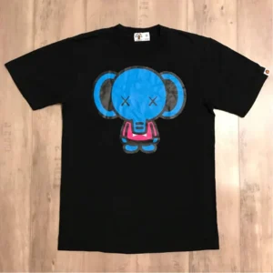 BAPE x kaws Elephant T-shirt a bathing ape NIGO-BLACK