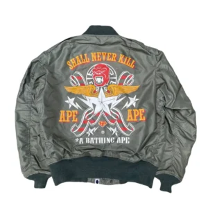 Bape x Real McCoy's L2 Flight Jacket-GRAY