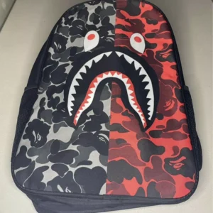 Bape Shark Camo Hype Backpack Custom School Book Bag